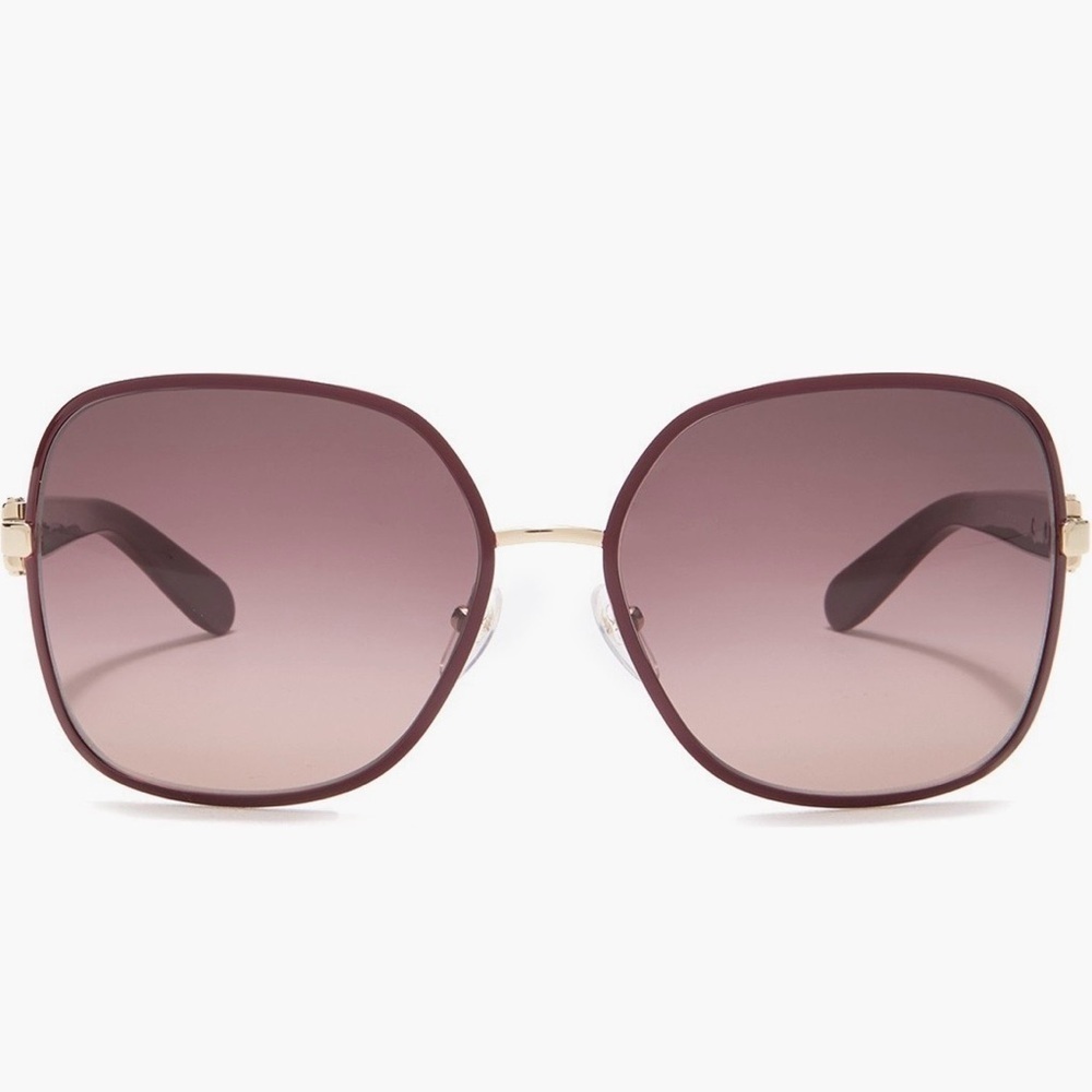 Salvatore Ferragamo geometric square sunglasses Bordeaux gradient 59-16-135 mm